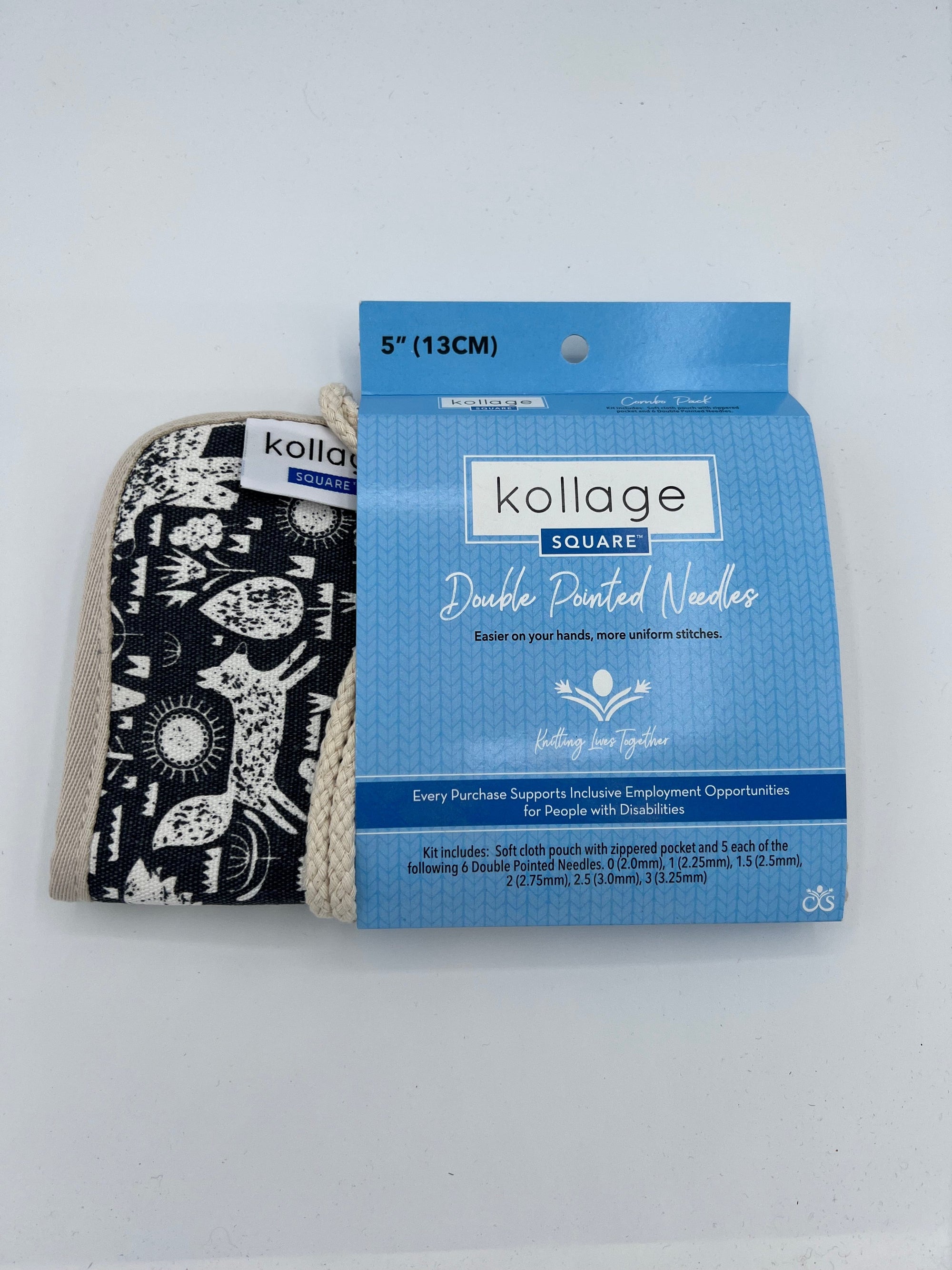 Kollage Square Knitting Needles DPN Set 5" - Kollage Square